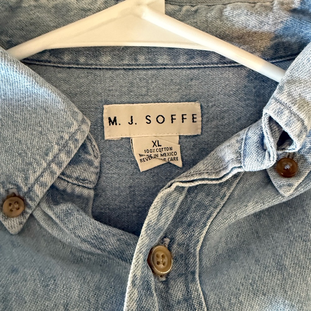 Denim Arkansas Razorbacks Button Down Shirt - Picture 4 of 4